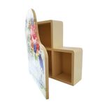 Casa si Gradina - Decoratiuni - Obiecte decorative - Accesorii decorative - Caseta din lemn, multicolor, 24 cm, GXL026 - Infinity.ro
