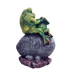 Casa si Gradina - Decoratiuni - Obiecte decorative - Accesorii decorative - Statueta decorativa, Broscute Welcome, multicolor, 29 cm, DV79-9 - Infinity.ro