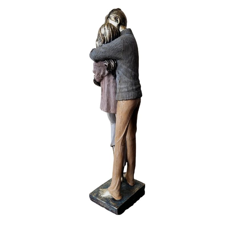 Casa si Gradina - Decoratiuni - Obiecte decorative - Accesorii decorative - Statueta decorativa, Cuplu Indragostiti, argintiu, 44 cm, DVH004 - Infinity.ro