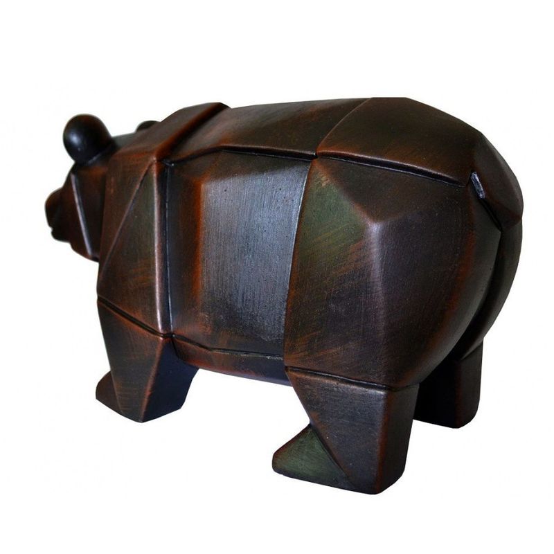 Casa si Gradina - Decoratiuni - Obiecte decorative - Accesorii decorative - Statueta decorativa, Urs, maro, 33 cm, DVLG001M - Infinity.ro