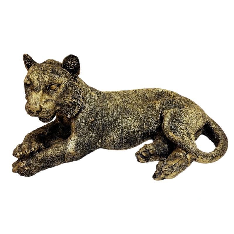 Casa si Gradina - Decoratiuni - Obiecte decorative - Accesorii decorative - Statueta decorativa, Tigru, auriu, 69 cm, DVTAN001 - Infinity.ro