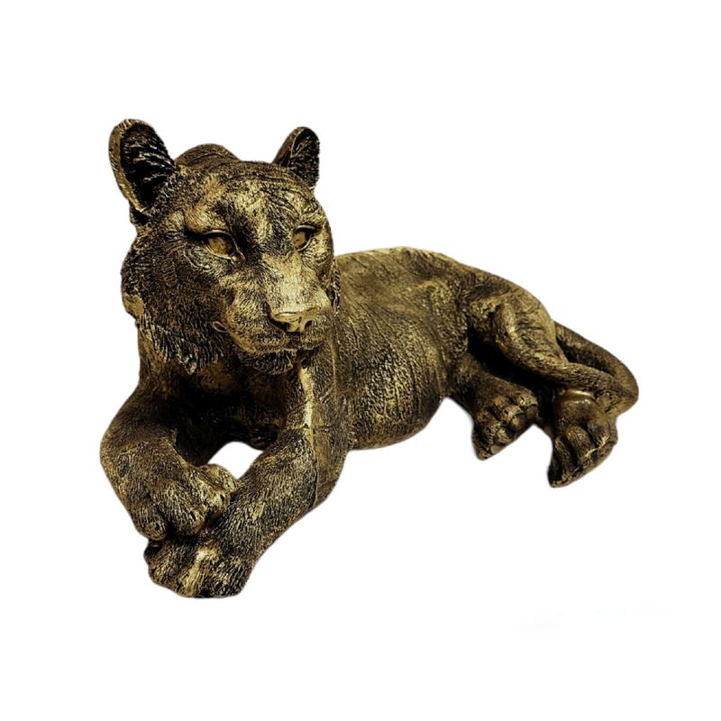 Casa si Gradina - Decoratiuni - Obiecte decorative - Accesorii decorative - Statueta decorativa, Tigru, auriu, 69 cm, DVTAN001 - Infinity.ro