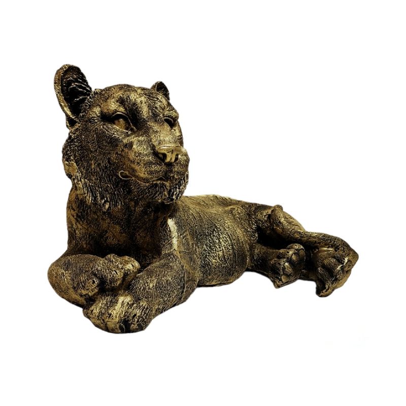 Casa si Gradina - Decoratiuni - Obiecte decorative - Accesorii decorative - Statueta decorativa, Tigru, auriu, 69 cm, DVTAN001 - Infinity.ro