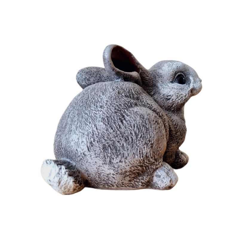 Casa si Gradina - Decoratiuni - Obiecte decorative - Accesorii decorative - Statueta decorativa, Iepure, gri, 23 cm, DVSA057 - Infinity.ro