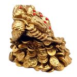 Carti si Birotica - Birotica - Accesorii de birou - Pusculite - Pusculita Broasca Feng Shui, 15 cm, auriu, DVSAK186 - Infinity.ro