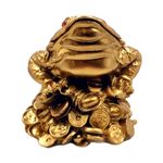 Carti si Birotica - Birotica - Accesorii de birou - Pusculite - Pusculita Broasca Feng Shui, 15 cm, auriu, DVSAK186 - Infinity.ro