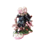 Casa si Gradina - Decoratiuni - Obiecte decorative - Accesorii decorative - Statueta Doi copii fata sibaiat pupandu-se pe obraz 22x28 cm - Infinity.ro