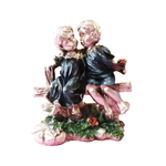 Casa si Gradina - Decoratiuni - Obiecte decorative - Accesorii decorative - Statueta Doi copii fata sibaiat pupandu-se pe obraz 22x28 cm - Infinity.ro