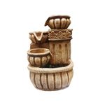 Casa si Gradina - Decoratiuni - Obiecte decorative - Accesorii decorative - Fantana arteziana, cu buton On/Off, 3 ulcioare, 30 cm, 1948XL-1 - Infinity.ro