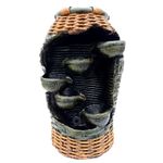 Casa si Gradina - Gradina si terasa - Decoratiuni exterior - Ornamente gradina - Fantana arteziana, cu buton On/Off, 5 ulcioare, 33 cm, 777GX - Infinity.ro