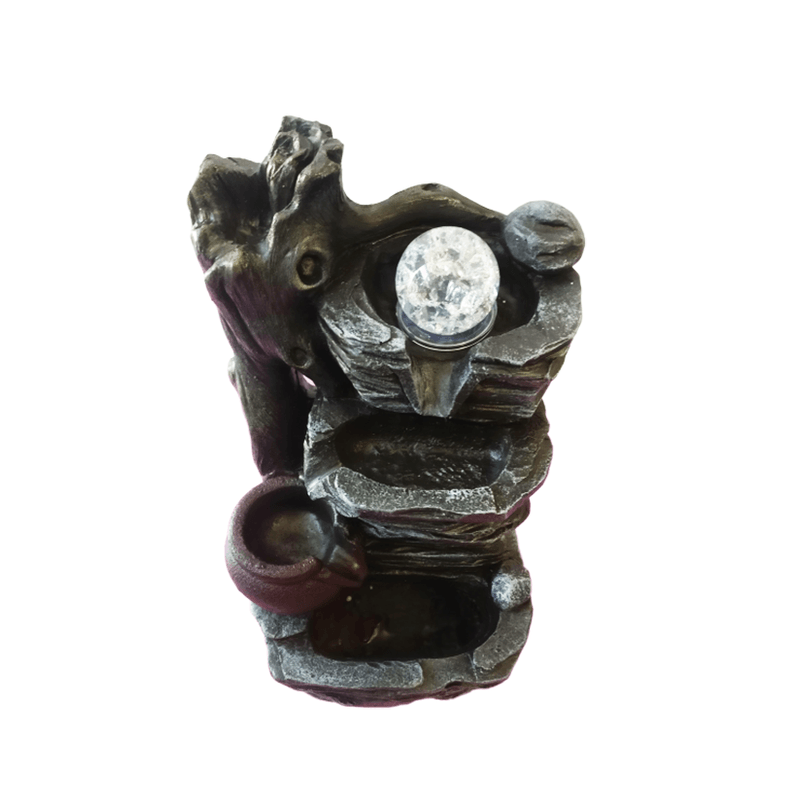 Casa si Gradina - Gradina si terasa - Decoratiuni exterior - Ornamente gradina - Fantana arteziana, cu buton On/Off, 37 cm, 1930X - Infinity.ro