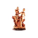 Casa si Gradina - Decoratiuni - Obiecte decorative - Accesorii decorative - Statueta reprezentand doi indragostiti sprijinindu-se de un gard 19x33 cm - Infinity.ro