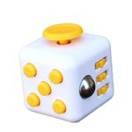 Jucarii, Copii si Bebe - Jucarii si jocuri - Jucarii & jocuri educative - Jocuri si jucarii educative - Fidget Cub antistres, Magic cube, Galben 1010ZX - Infinity.ro