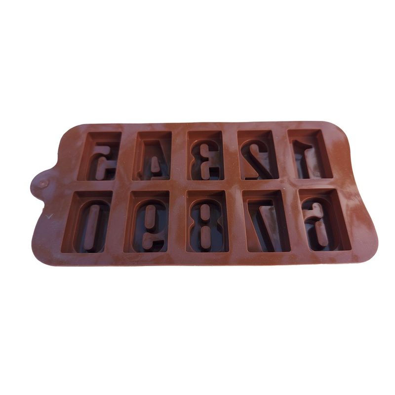 Casa si Gradina - Bucatarie si vesela - Ustensile bucatarie - Forme prajituri - Forma silicon pentru prajituri, Numere din ciocolata, 163COF - Infinity.ro