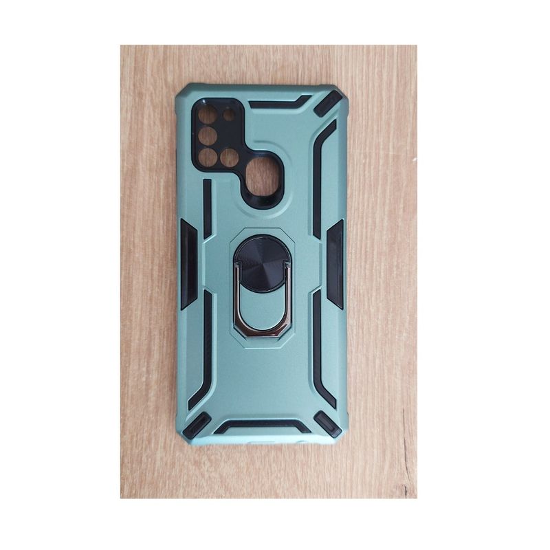 Laptop, Telefoane si Tablete - Telefoane mobile si accesorii - Accesorii Telefoane - Huse telefoane - Husa telefon compatibila cu Samsung Galaxy A21s, Powerful, Inel si placuta metalica, 436HT - Infinity.ro