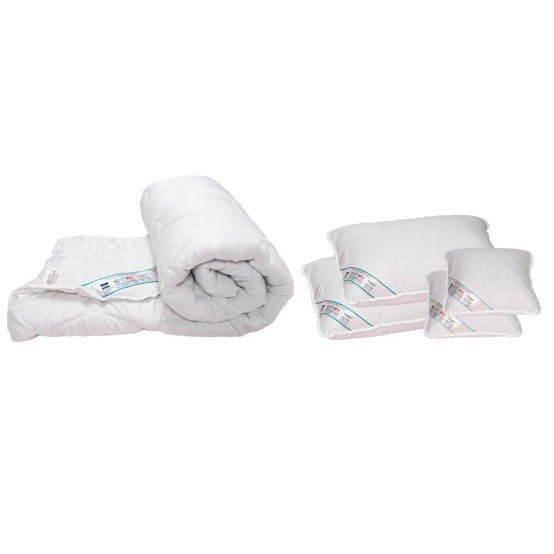 Casa si Gradina - Textile si covoare - Perne si pilote - Pilote - Set pilota 180x200 cm, 200g si 2 perne 50x70 cm si 2 perne 40x40 cm HypoallergenicMed Somnart, microfibra matlasata - Infinity.ro