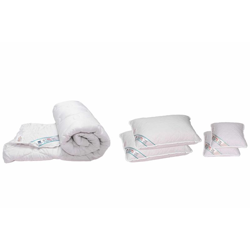 Casa si Gradina - Textile si covoare - Perne si pilote - Pilote - Set pilota 180x200 cm, 200g si 2 perne 50x70 cm si 2 perne 40x40 cm HypoallergenicMed Somnart, microfibra matlasata - Infinity.ro