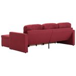 Casa si Gradina - Mobilier - Canapele si coltare - Canapele - Canapea modulara extensibila cu 3 locuri, textil, rosu vin - Infinity.ro