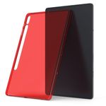 Laptop, Telefoane si Tablete - Telefoane mobile si accesorii - Accesorii Telefoane - Huse telefoane - Husa pentru tableta Samsung Galaxy Tab S8 Plus/Galaxy Tab S7 Plus, Kwmobile, Rosu, Silicon, 52921.09 - Infinity.ro