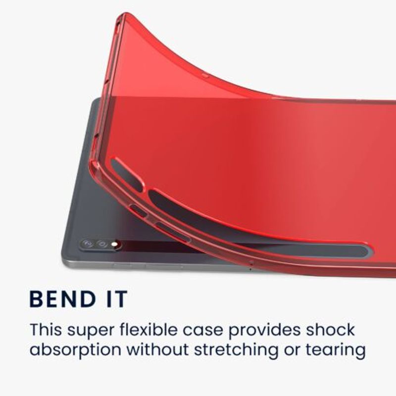 Laptop, Telefoane si Tablete - Telefoane mobile si accesorii - Accesorii Telefoane - Huse telefoane - Husa pentru tableta Samsung Galaxy Tab S8 Plus/Galaxy Tab S7 Plus, Kwmobile, Rosu, Silicon, 52921.09 - Infinity.ro