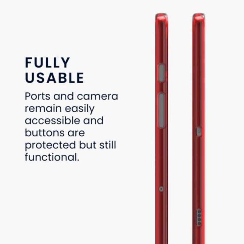 Laptop, Telefoane si Tablete - Telefoane mobile si accesorii - Accesorii Telefoane - Huse telefoane - Husa pentru tableta Samsung Galaxy Tab S8 Plus/Galaxy Tab S7 Plus, Kwmobile, Rosu, Silicon, 52921.09 - Infinity.ro