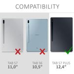 Laptop, Telefoane si Tablete - Tablete si accesorii tablete - Accesorii Tablete - Folii protectie tablete - Set 2 Folii de protectie pentru tableta Samsung Galaxy Tab S7 Plus/Tab S7 FE , Kwmobile, Transparent, Plastic, 52920.1 - Infinity.ro