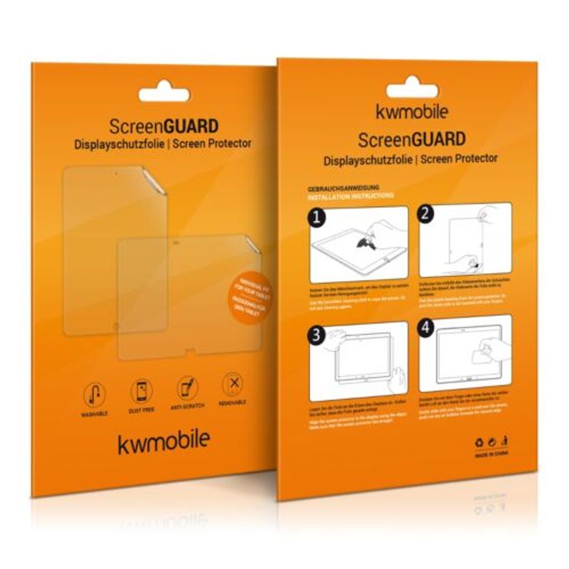 Laptop, Telefoane si Tablete - Tablete si accesorii tablete - Accesorii Tablete - Folii protectie tablete - Set 2 Folii de protectie pentru tableta Samsung Galaxy Tab S7 Plus/Tab S7 FE , Kwmobile, Transparent, Plastic, 52920.1 - Infinity.ro