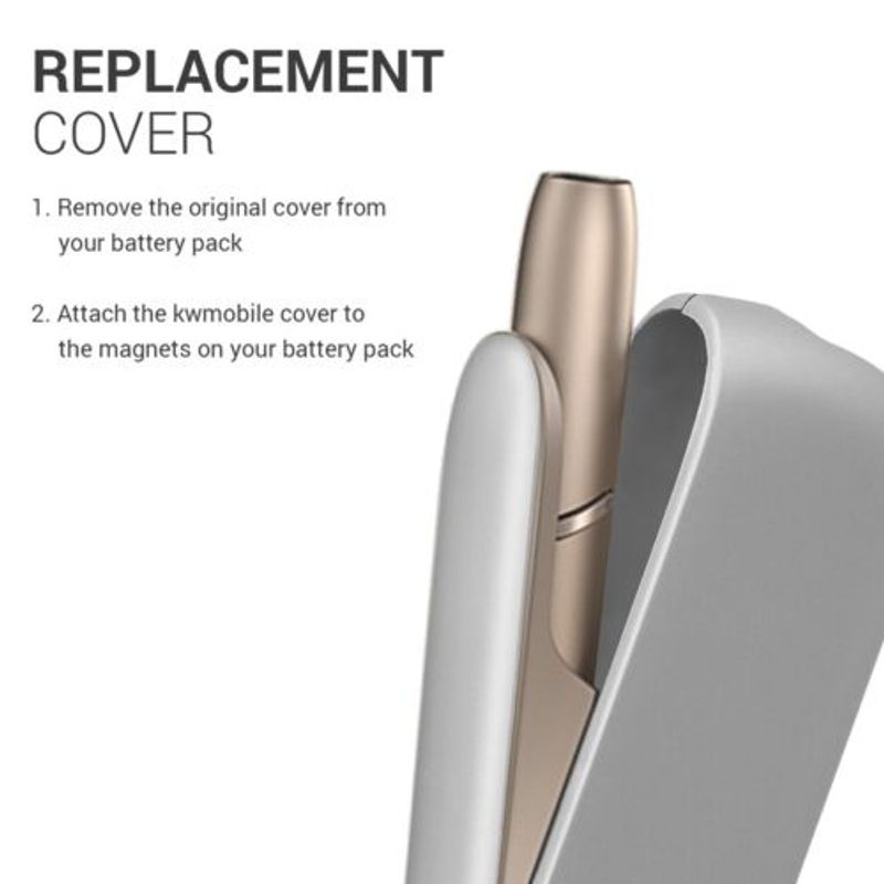 Fashion, accesorii si bijuterii - Femei - Accesorii femei - Alte accesorii femei - Husa pentru incarcator IQOS 3, Kwmobile, Gri, Plastic, 51262.02 - Infinity.ro