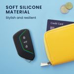 Auto si Moto - Electronice auto - Accesorii electronice auto - Husa Cheie Auto pentru VW/Skoda/Seat, 3 Butoane, Kwmobile, Silicon, Negru, 54313.05 - Infinity.ro