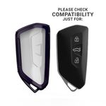 Auto si Moto - Electronice auto - Accesorii electronice auto - Husa Cheie Auto pentru VW/Skoda/Seat, 3 Butoane, Kwmobile, Silicon, Multicolor, 55672.01 - Infinity.ro
