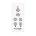 Casa si Gradina - Corpuri si surse de iluminat - Accesorii corpuri de iluminat - Set 3 Adaptoare dulie E27 cu telecomanda, Kwmobile, Alb, Plastic, 40809 - Infinity.ro