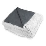 Casa si Gradina - Textile si covoare - Pături și cuverturi - Pături - Patura Navaris reversibila cu blana, 150 x 200 cm, gri, 49847.22.02 - Infinity.ro
