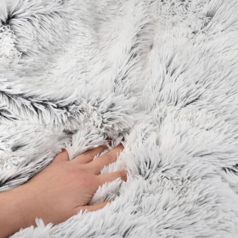 Casa si Gradina - Textile si covoare - Pături și cuverturi - Pături - Patura Navaris reversibila cu blana, 150 x 200 cm, gri, 49847.22.02 - Infinity.ro