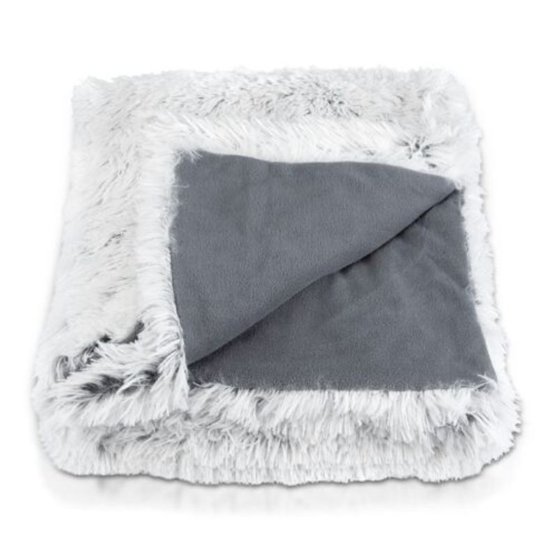 Casa si Gradina - Textile si covoare - Pături și cuverturi - Pături - Patura Navaris reversibila cu blana, 150 x 200 cm, gri, 49847.22.02 - Infinity.ro