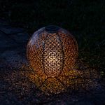 Casa si Gradina - Corpuri si surse de iluminat - Iluminat exterior - Lampi solare - Lampa solara de exterior Navaris, Iluminare LED, 30 cm, Pornire/oprire automata, 47543.07 - Infinity.ro
