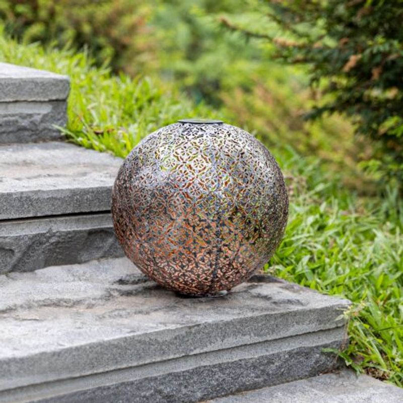 Casa si Gradina - Corpuri si surse de iluminat - Iluminat exterior - Lampi solare - Lampa solara de exterior Navaris, Iluminare LED, 30 cm, Pornire/oprire automata, 47543.07 - Infinity.ro