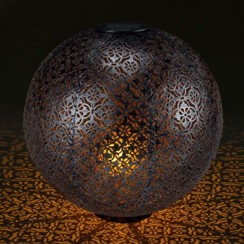 Casa si Gradina - Corpuri si surse de iluminat - Iluminat exterior - Lampi solare - Lampa solara de exterior Navaris, Iluminare LED, 30 cm, Pornire/oprire automata, 47543.07 - Infinity.ro