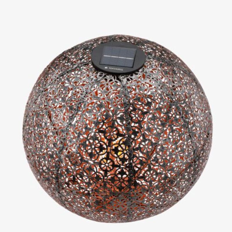 Casa si Gradina - Corpuri si surse de iluminat - Iluminat exterior - Lampi solare - Lampa solara de exterior Navaris, Iluminare LED, 30 cm, Pornire/oprire automata, 47543.07 - Infinity.ro