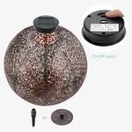 Casa si Gradina - Corpuri si surse de iluminat - Iluminat exterior - Lampi solare - Lampa solara de exterior Navaris, Iluminare LED, 30 cm, Pornire/oprire automata, 47543.07 - Infinity.ro