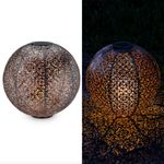 Casa si Gradina - Corpuri si surse de iluminat - Iluminat exterior - Lampi solare - Lampa solara de exterior Navaris, Iluminare LED, 30 cm, Pornire/oprire automata, 47543.07 - Infinity.ro