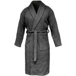 Casa si Gradina - Textile si covoare - Textile baie - Halate de baie - Halat de baie unisex Homelevel, M, Gri, Bumbac organic, 54845.73.2 - Infinity.ro