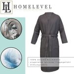 Casa si Gradina - Textile si covoare - Textile baie - Halate de baie - Halat de baie Waffle Pique unisex Homelevel, 5XL, Gri, Bumbac organic, 54916.73.35 - Infinity.ro