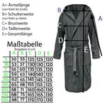 Casa si Gradina - Textile si covoare - Textile baie - Halate de baie - Halat de baie din tesatura Homelevel, 3XL, Negru, Bumbac organic, 54856.73.33 - Infinity.ro