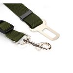 Petshop - Accesorii petshop - Zgarzi, lese si hamuri - Lese - Lesa tip centura de siguranta pentru auto, pentru caini si pisici, 80 cm, verde inchis - Infinity.ro