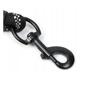 Lesa tip franghie pentru dresaj, reflectorizant, 1.5 m, diametru 1 cm, rosu