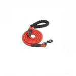 Petshop - Accesorii petshop - Zgarzi, lese si hamuri - Lese - Lesa tip franghie pentru dresaj, reflectorizant, 1.5 m, diametru 1 cm, rosu - Infinity.ro