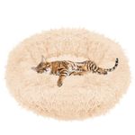 Petshop - Accesorii petshop - Culcusuri si custi - Culcusuri si saltele - Culcus pentru caini si pisici Cozy, 70 cm, marimea M, rotund, crem - Infinity.ro