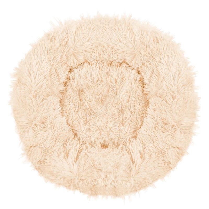 Petshop - Accesorii petshop - Culcusuri si custi - Culcusuri si saltele - Culcus pentru caini si pisici Cozy, 70 cm, marimea M, rotund, crem - Infinity.ro
