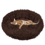Petshop - Accesorii petshop - Culcusuri si custi - Culcusuri si saltele - Culcus pentru caini si pisici Cozy, 70 cm, marimea M, rotund, maro - Infinity.ro