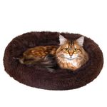 Petshop - Accesorii petshop - Culcusuri si custi - Culcusuri si saltele - Culcus pentru caini si pisici Cozy, 70 cm, marimea M, rotund, maro - Infinity.ro